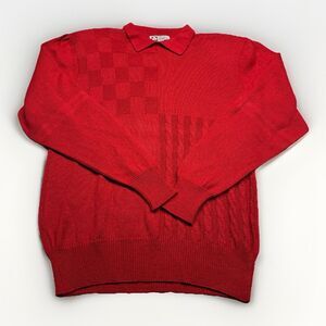 Delia Womens Size S/M Knit Sweater Wool Blend Red Vintage Italian